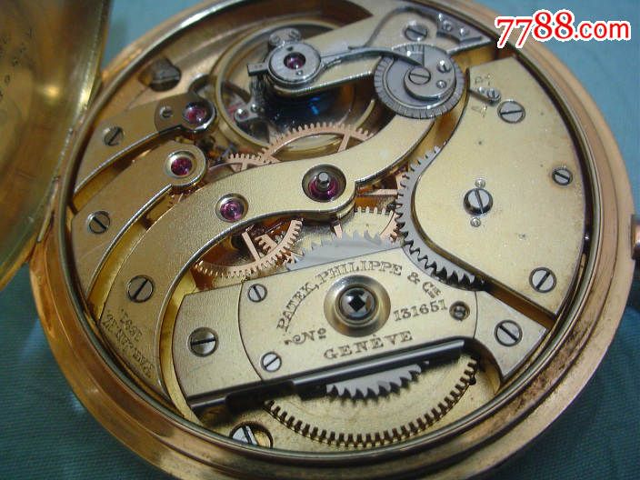 18k金patekphilippe/百达翡丽古董老怀表--日内瓦系列