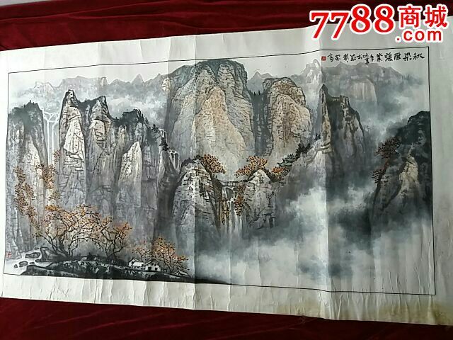 著名画家吴家富.山水画原作_价格850元_第1张_7788收藏__收藏热线