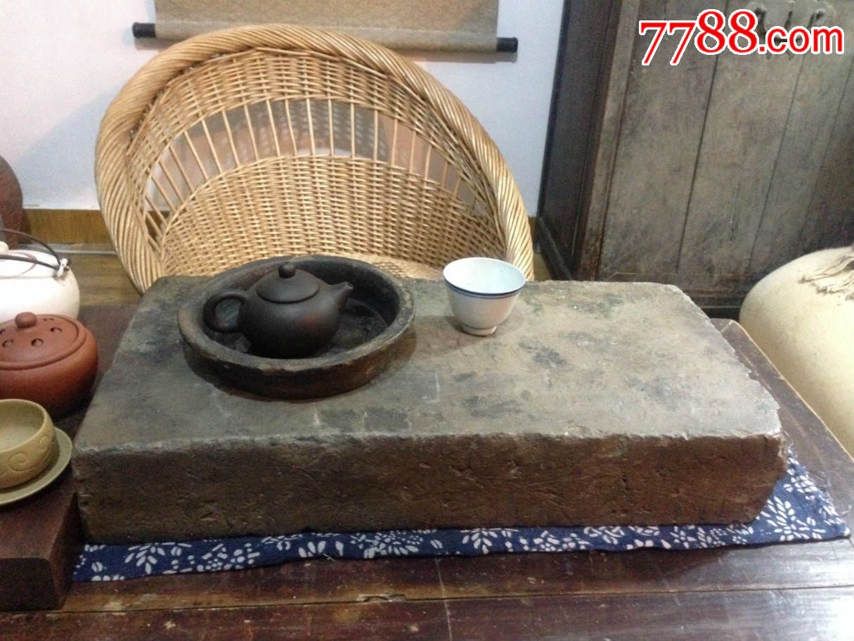 古董古玩明清杂项收藏金砖砖头练字茶台