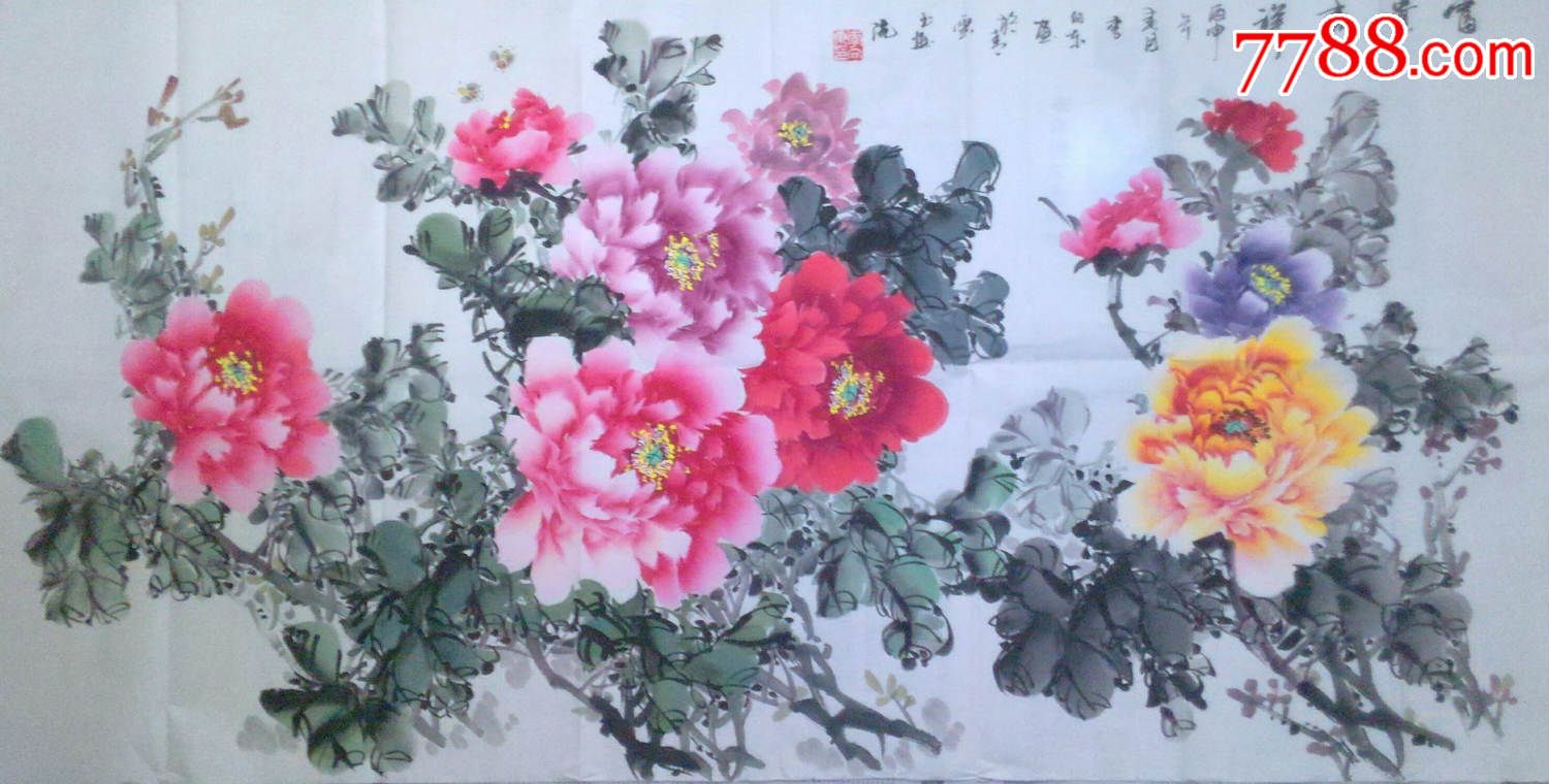 李向东-精品国画,牡丹