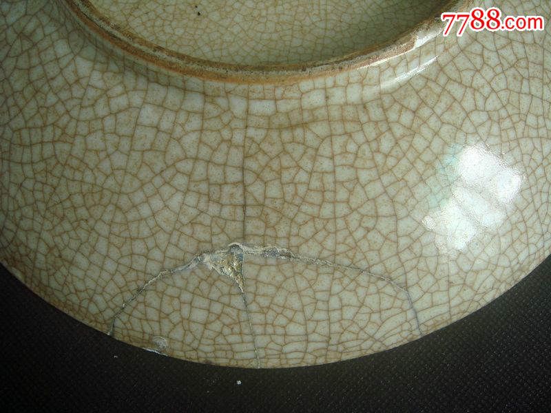 清乾隆仿哥窑大盘._彩绘瓷/彩瓷_第8张_7788瓷器
