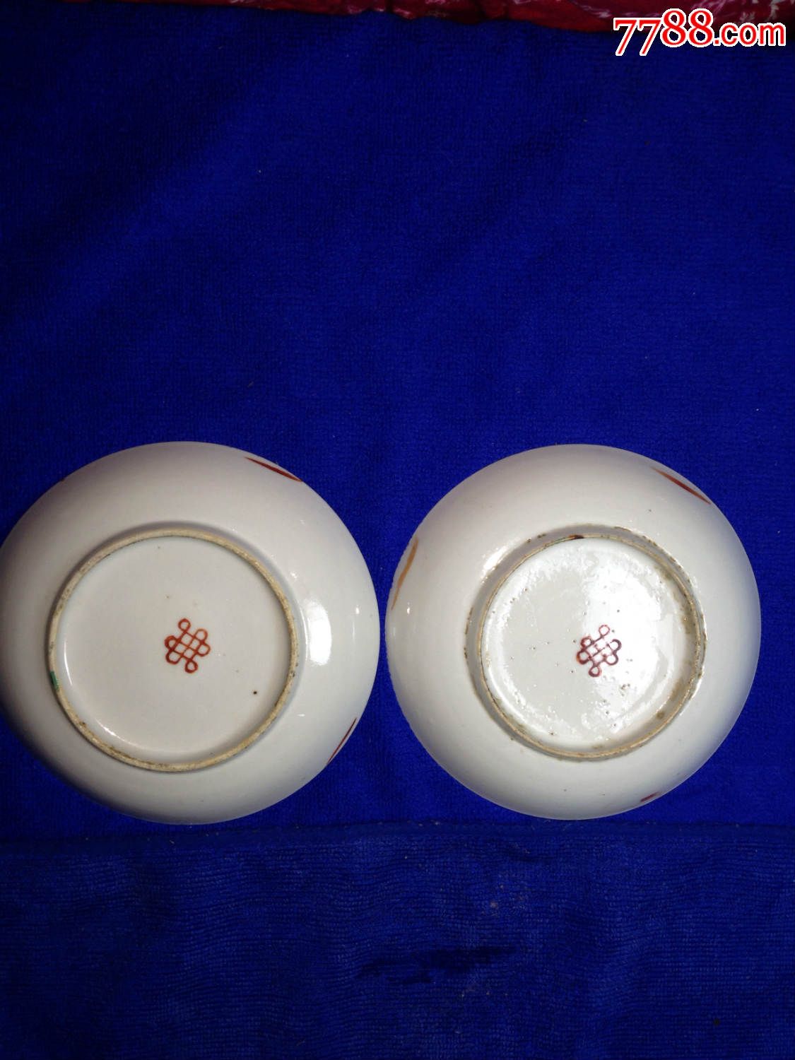 古董古玩收藏明清青花瓷瓷器荷花盘粉彩盘子瓷盘图片