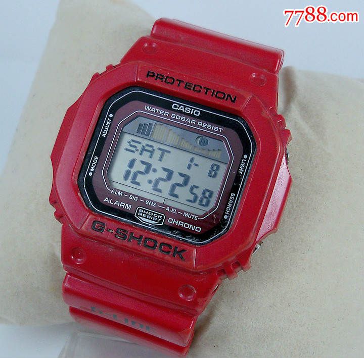 日本casio卡西欧g-shock-glx-5600数显潮汐石英表-方块表_手表/腕表