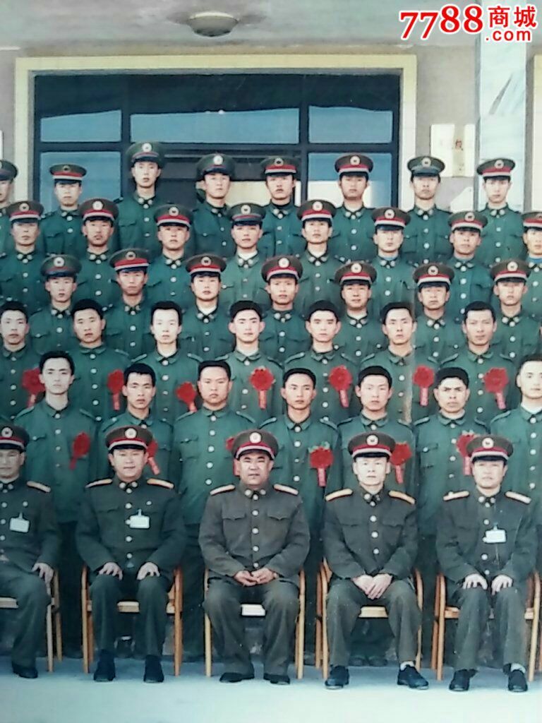77273*队2001年度老兵退伍留影