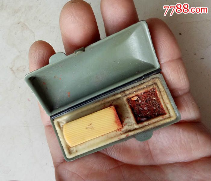 民国老印章盒,老手戳盒"杨子升印"老印章