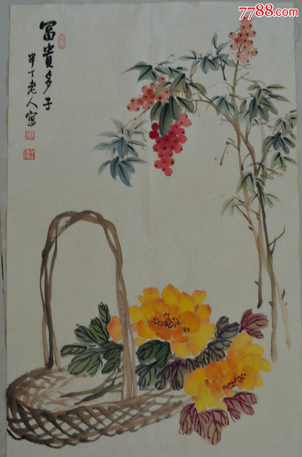 陈半丁花鸟