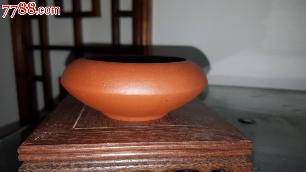 紫砂花盆一只碟形紫砂小盆