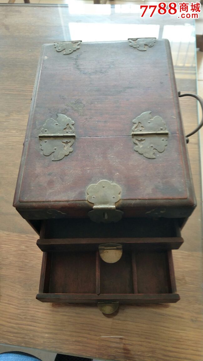 明清时期老红木首饰盒_木盒/木匣【大中华小古玩】_第6张_7788老玩具