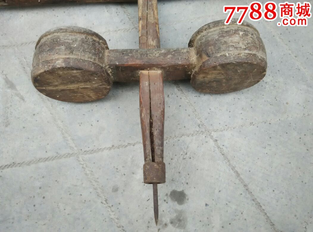 清代鼓型木工用手摇钻