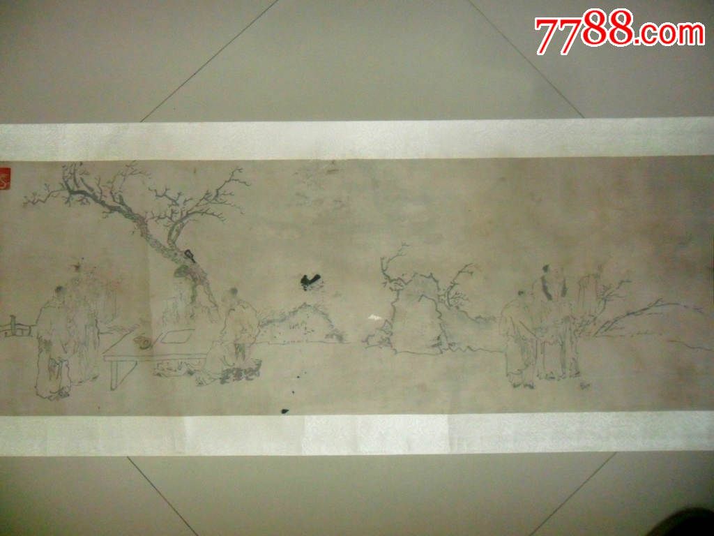 (清)《水墨人物》长卷_人物国画原作_第5张_7788字画网