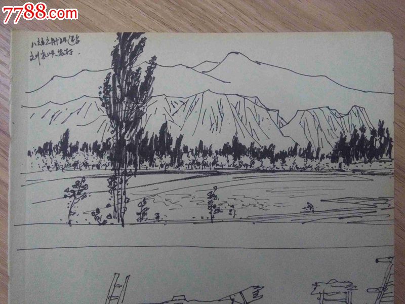 精致速写小品兰州街景35