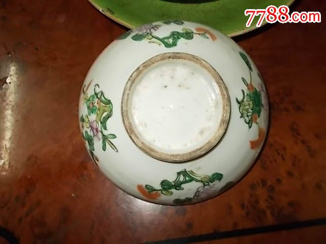 清同治五彩碗16cm7cm7cm