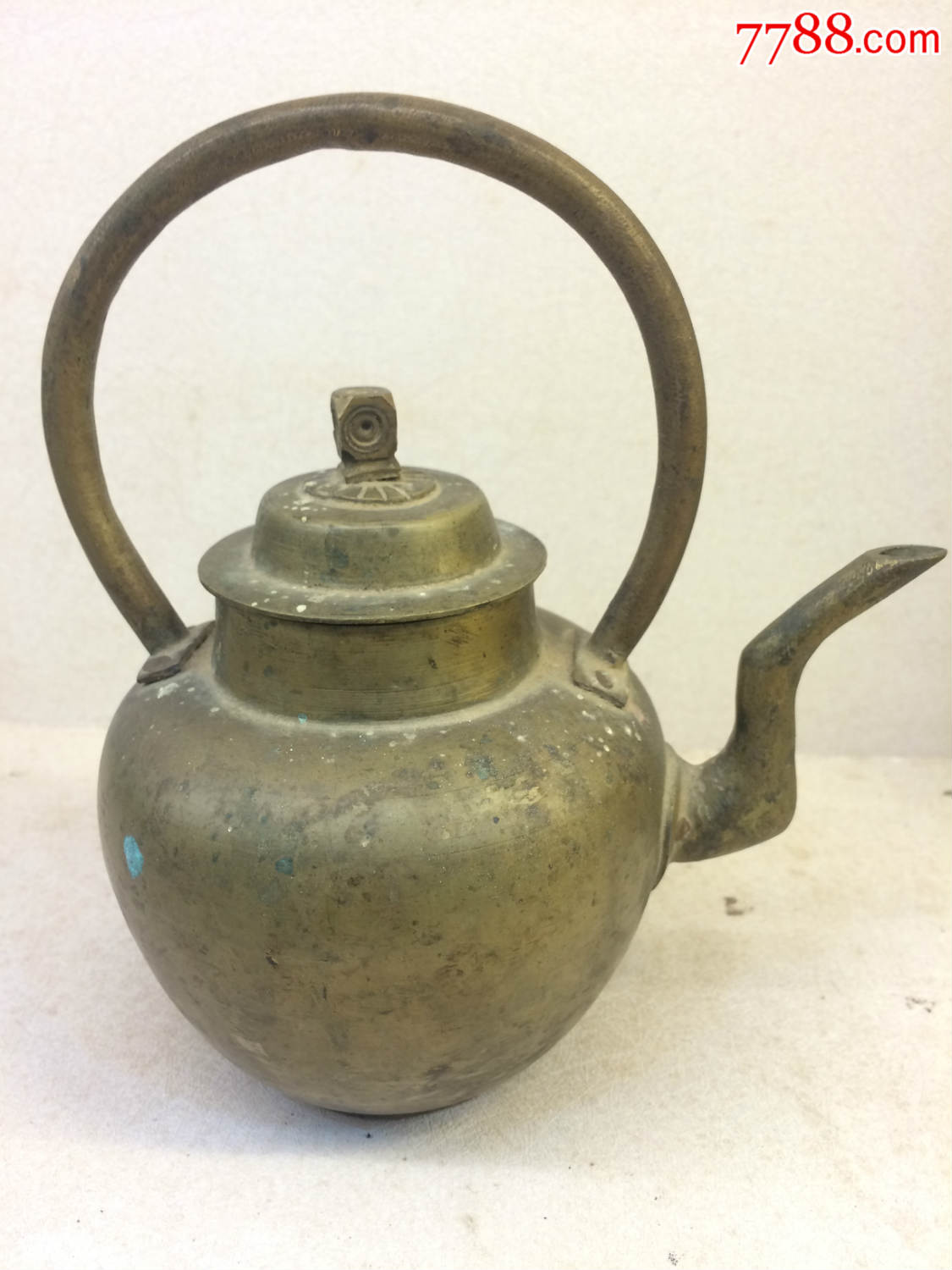 清代铜水壶铜器茶壶手提铜水壶
