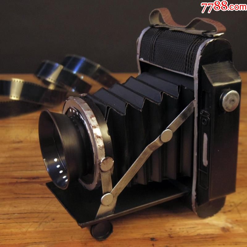 复古老式照相机道具铁艺模型摄影道具韩式婚纱拍照欧式装饰品