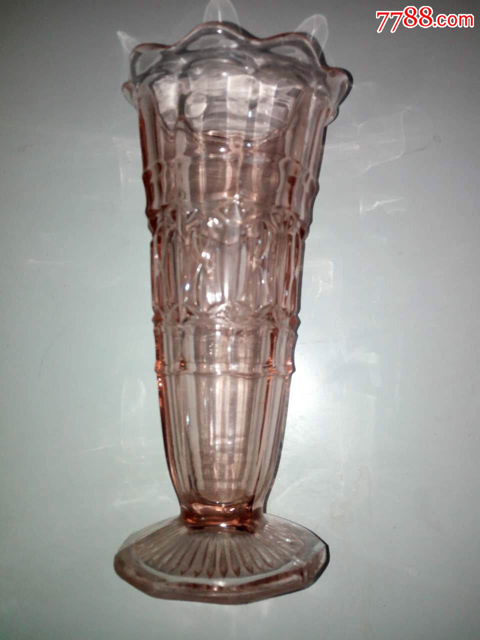 60年代老玻璃花瓶一只