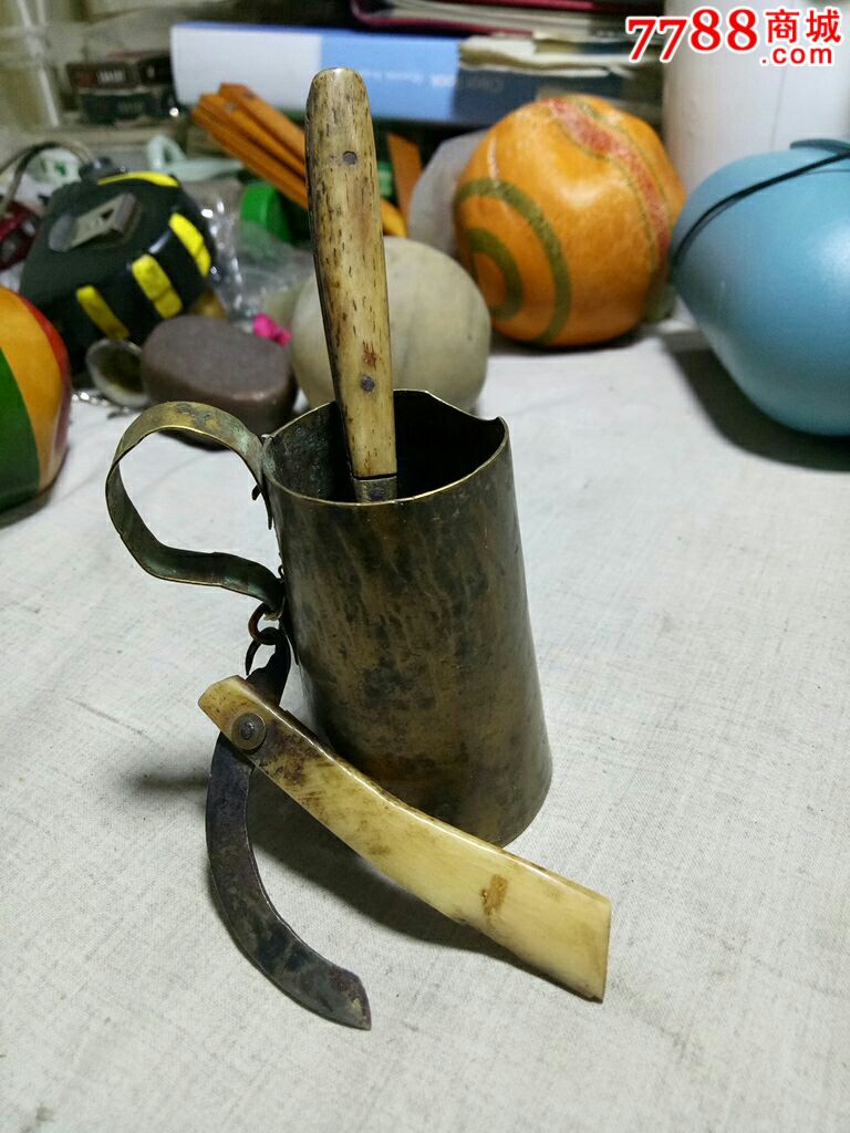 割烟刀,割烟桶,掏大烟头勺