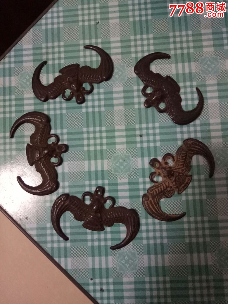 铜蝙蝠五福临门