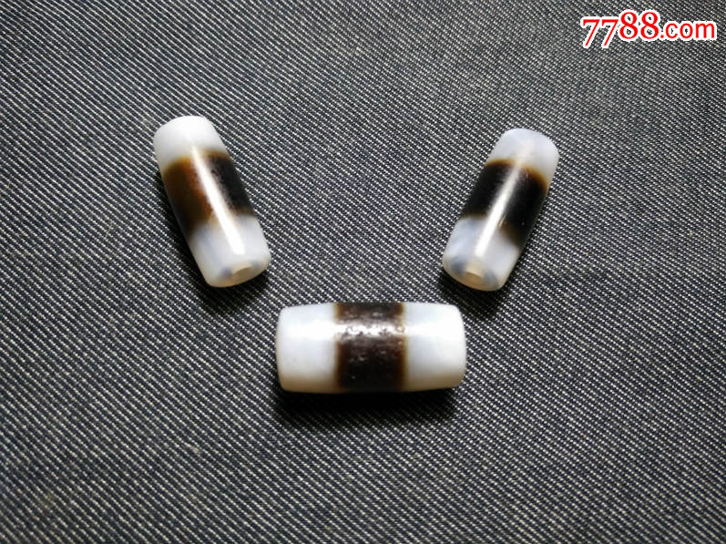 藏传黑白药师天珠