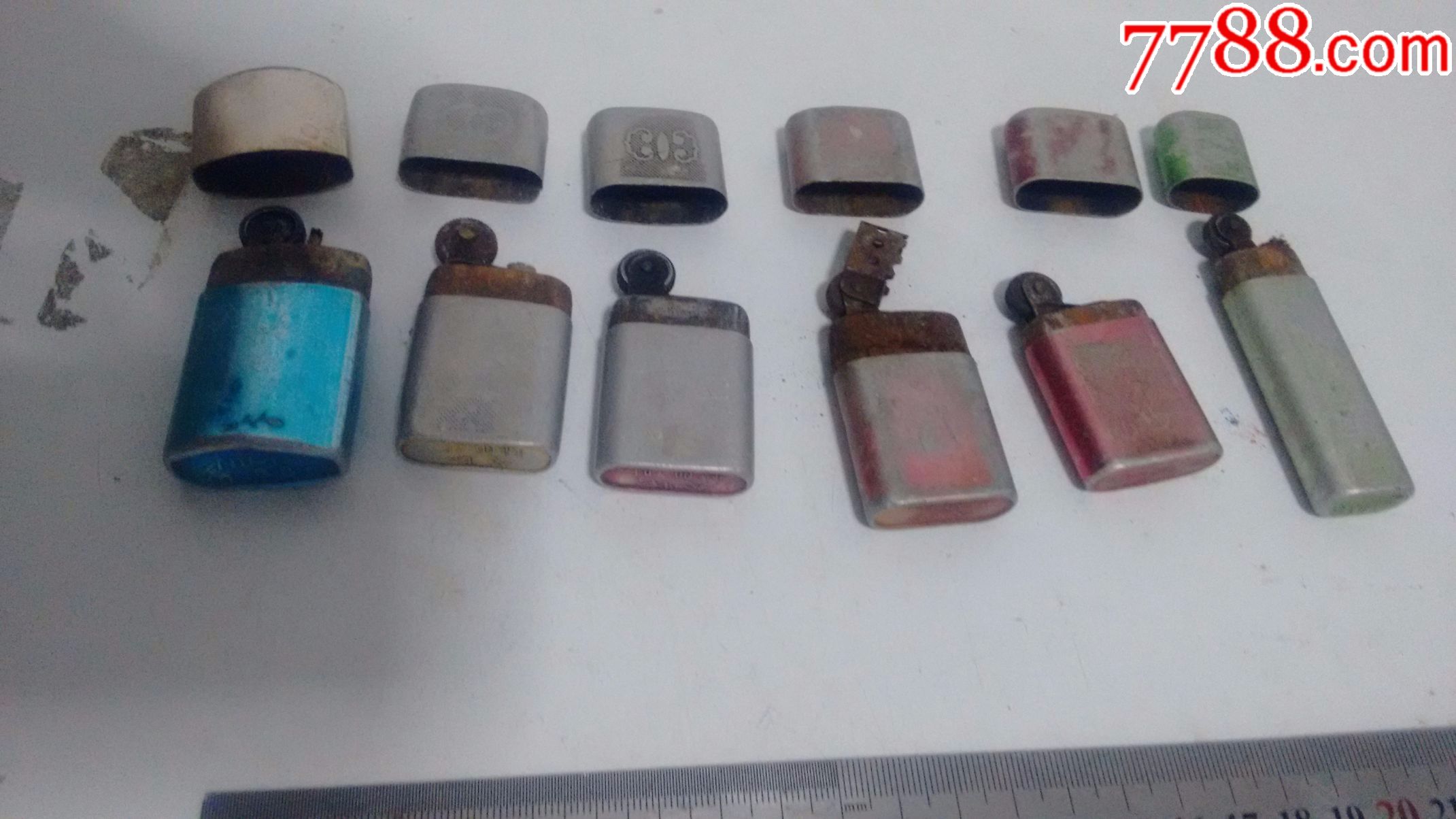 老打火机老火机老煤油打火机老燃油打火机老燃油火机一组lya