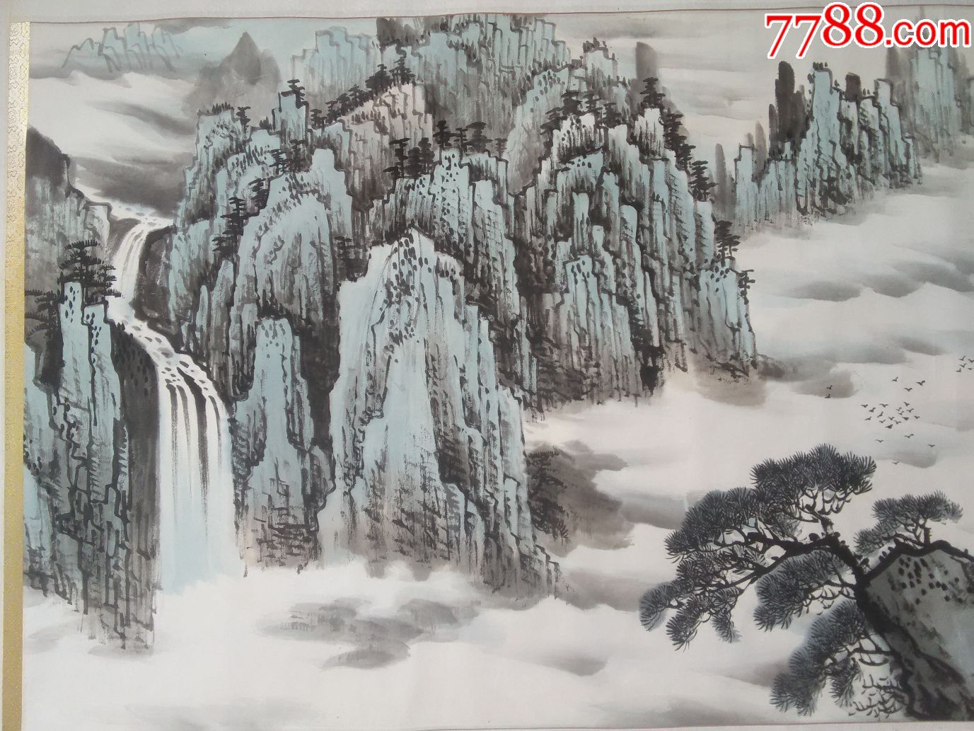 天津美院画家李景源山水画原作_价格220.