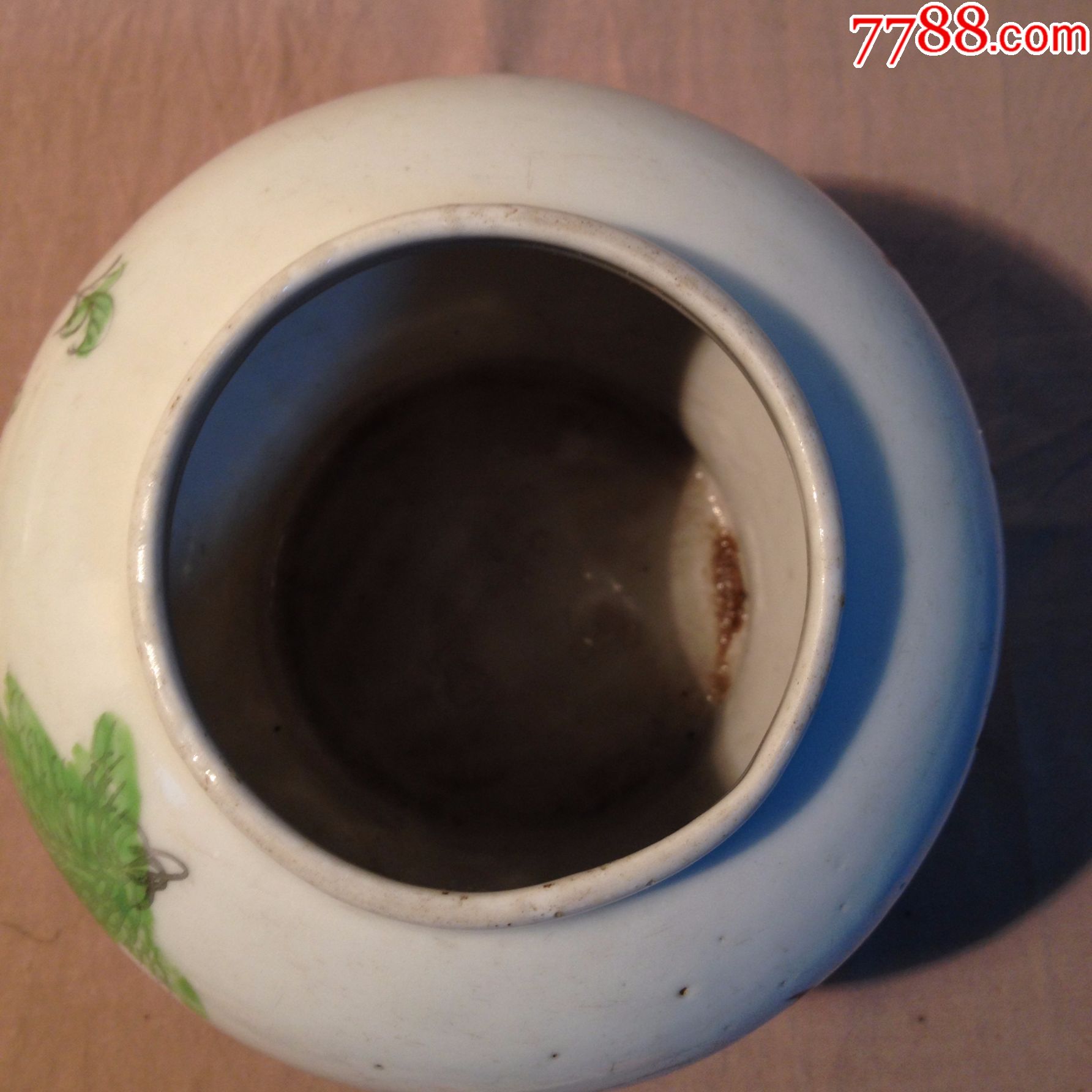 民国手绘花鸟茶叶罐