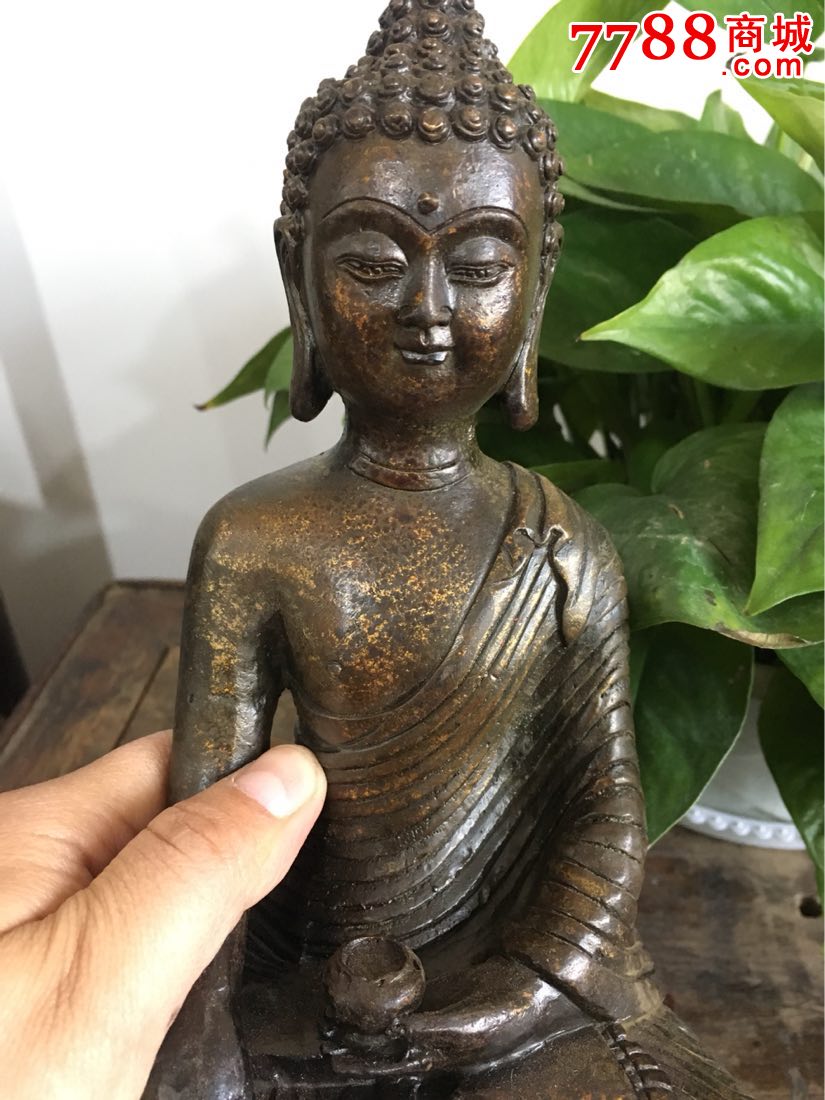 晚清民国老铜佛像一尊_价格1200.