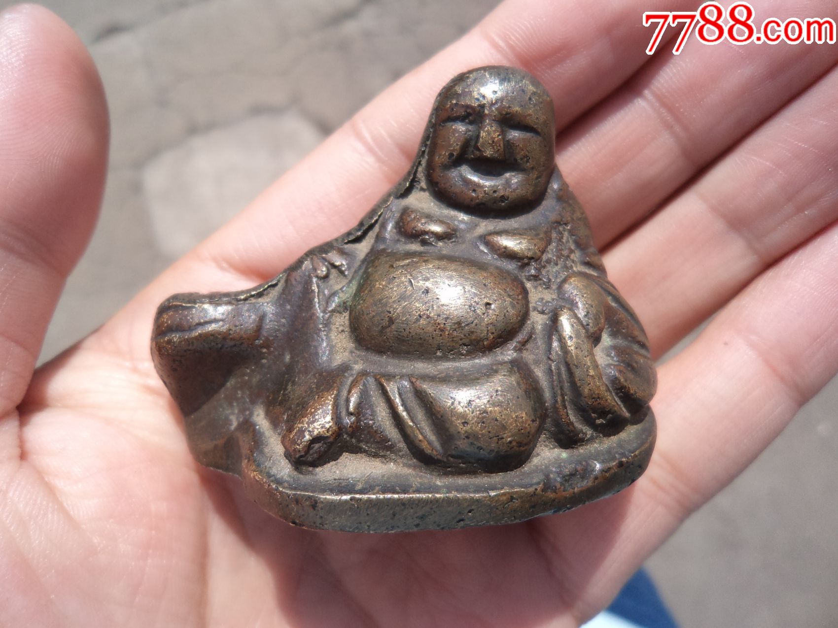 明代弥勒佛铜像