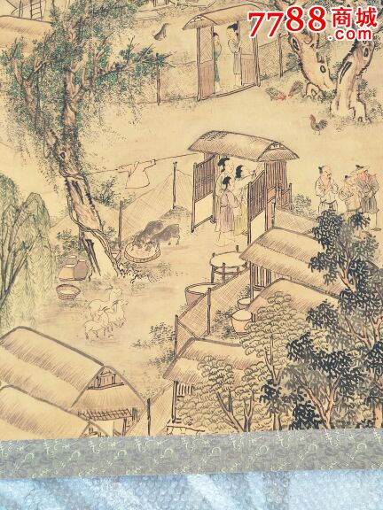 茅草屋,小桥流水人家-se49413084-山水国画原作-零售-7788收藏__收藏