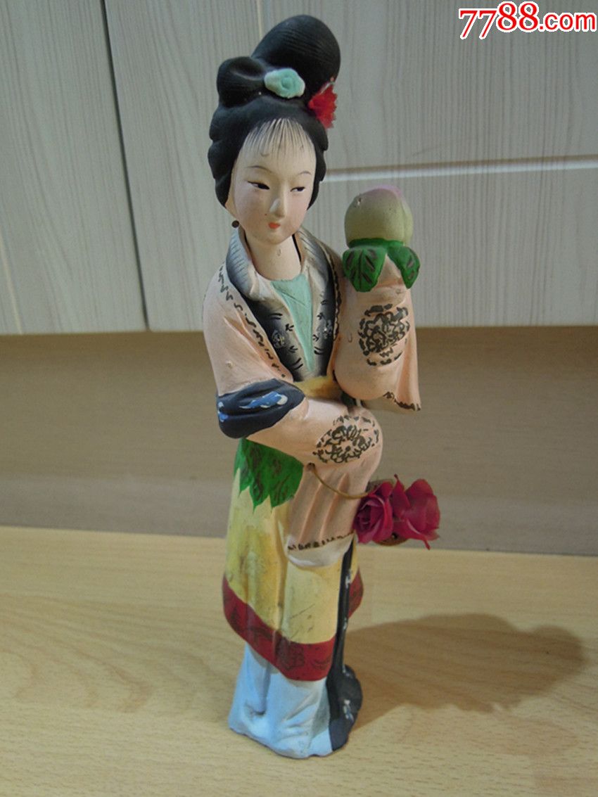 几十年前天津泥人张泥塑作品——麻姑献寿_价格260元【玉珍宝典】_第1