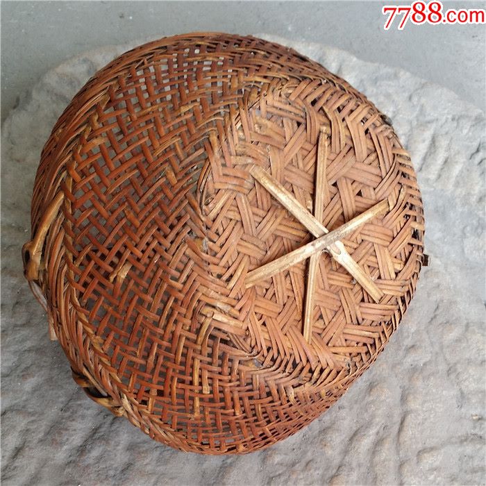 篮子竹器篮筐竹编篮子菜篮子手工艺品民俗收藏民间工艺提篮