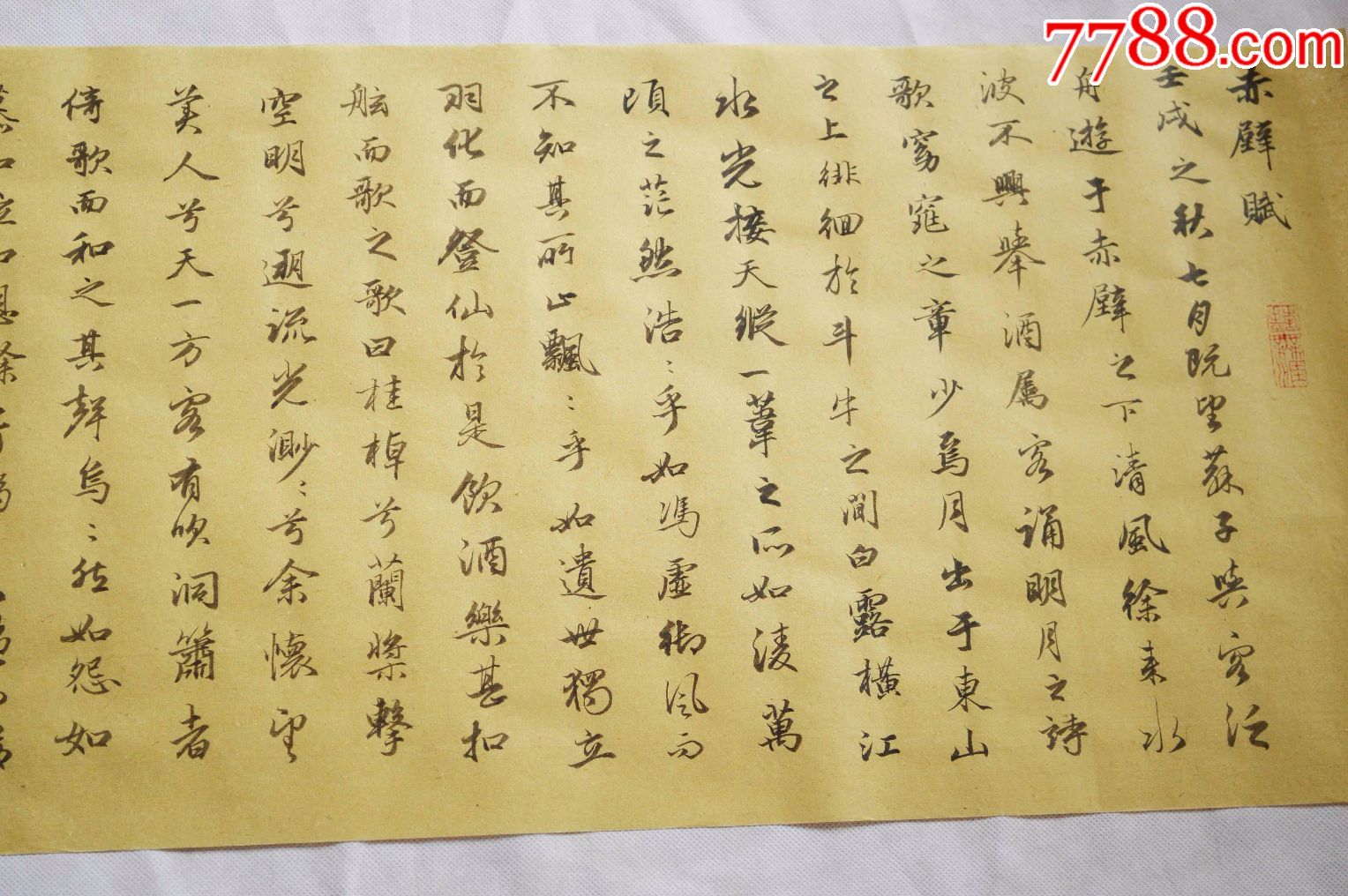 手写书法作品,赵孟頫字体,《赤壁赋》