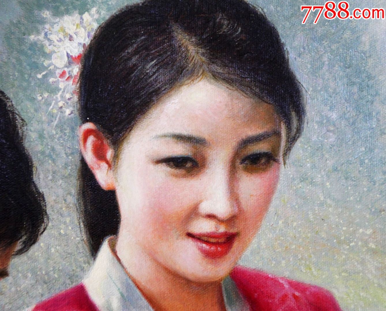 朝鲜功勋画家申成哲油画美女【祥瑞居画廊】_第5张_7788收藏__中国