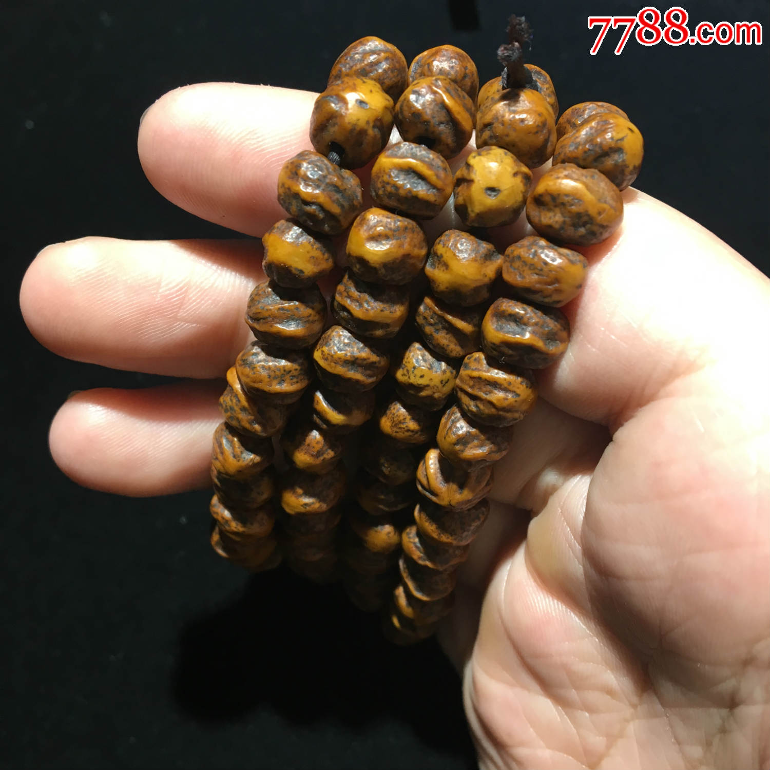 藏传少见横切百香籽佛珠