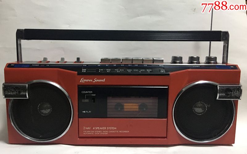 二手老录音机lenoxxsound单卡收录机怀旧收藏