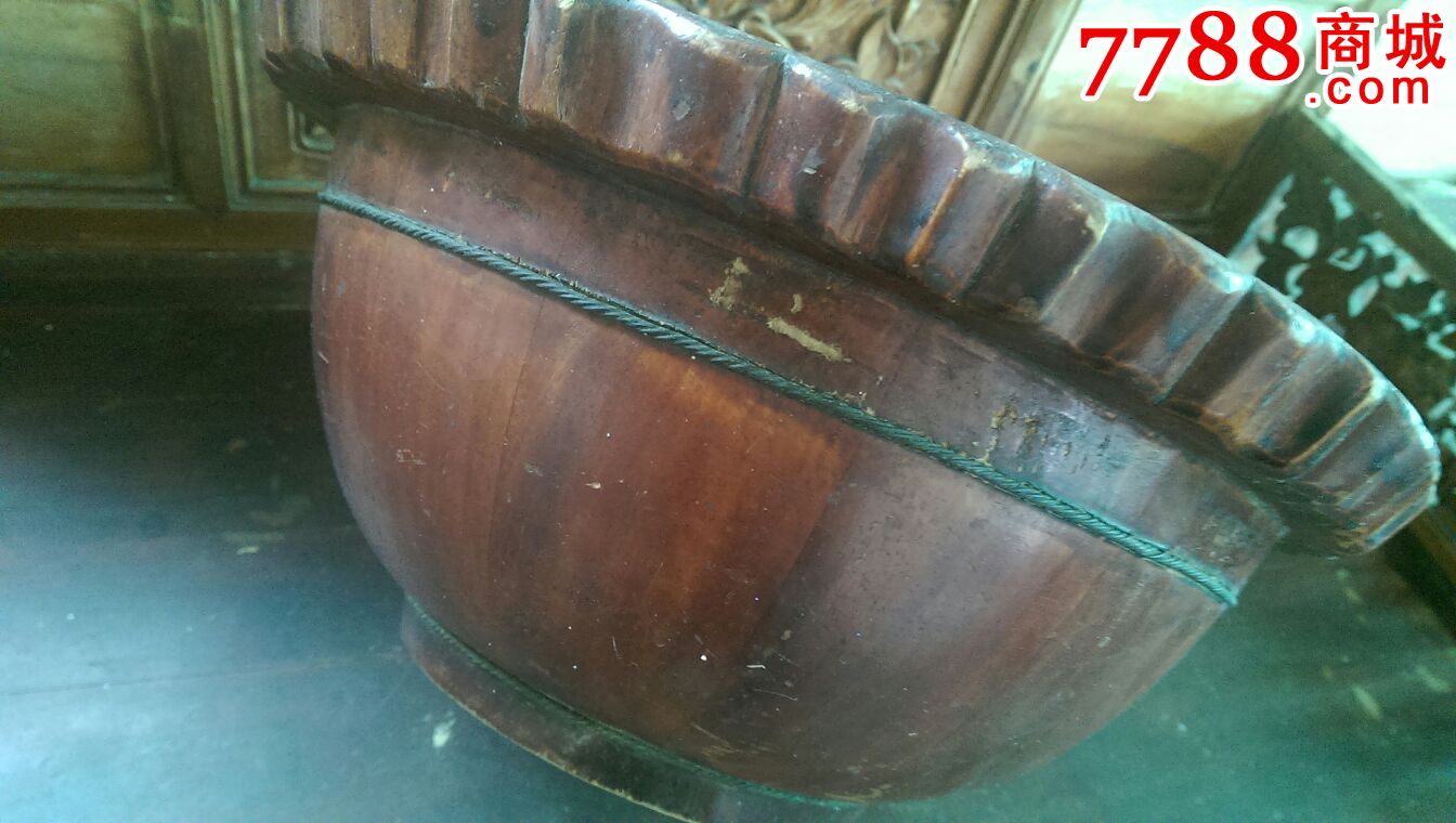 木盒木质家居民间工艺品复古摆设老物件