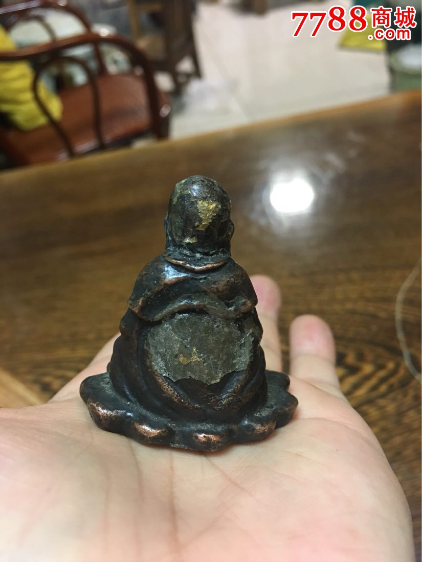 明代铜坐佛造像