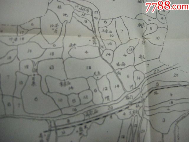 早期地图50年代《甘肃省武山县洛门公社土壤图【53cm*72cm】