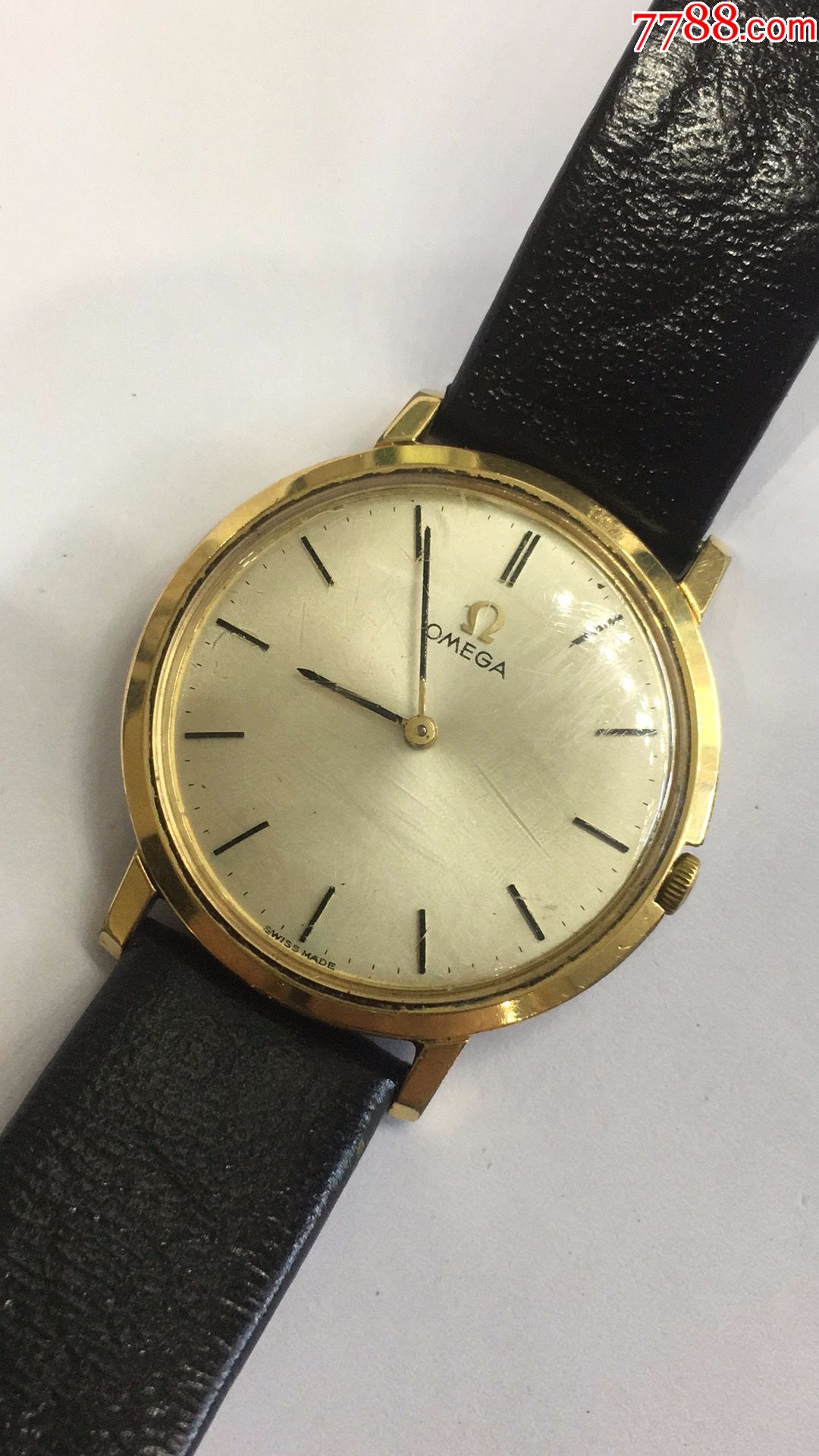 原装60-70年代omega/欧米茄包金二手手表超薄型