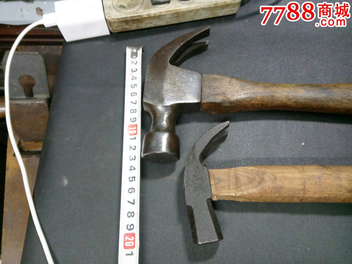 工具】老木工羊角锤子两把【浣溪斋】_第2张_7788收藏__中国收藏热线