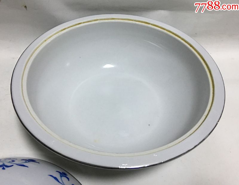 老瓷汤盆中国界牌青花瓷汤盆一品锅_价格120.