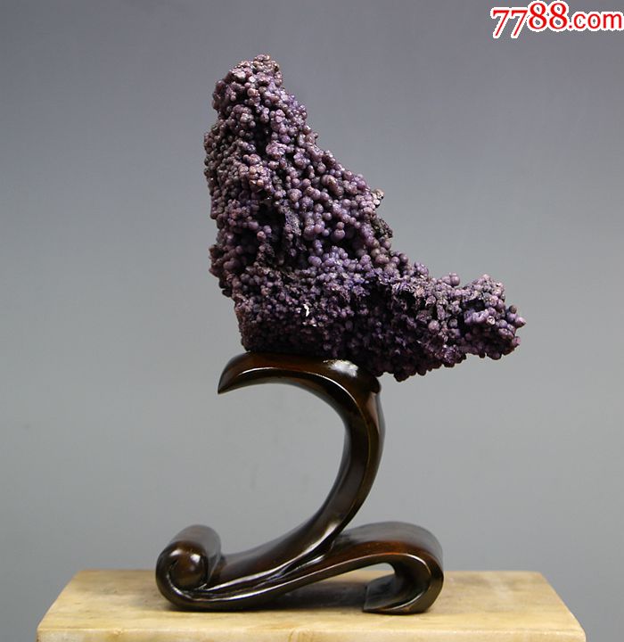 奇石头原石矿物晶体收藏级天然紫葡萄玛瑙观赏石葡萄玛瑙原石83