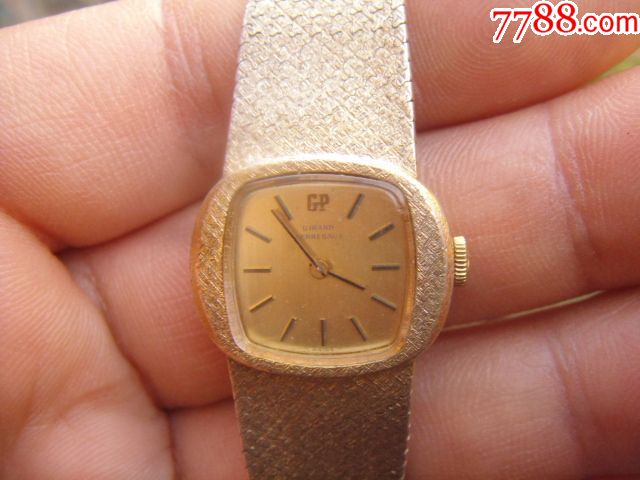 瑞士gp芝柏女式925银包金手动机械手表_手表/腕表_老