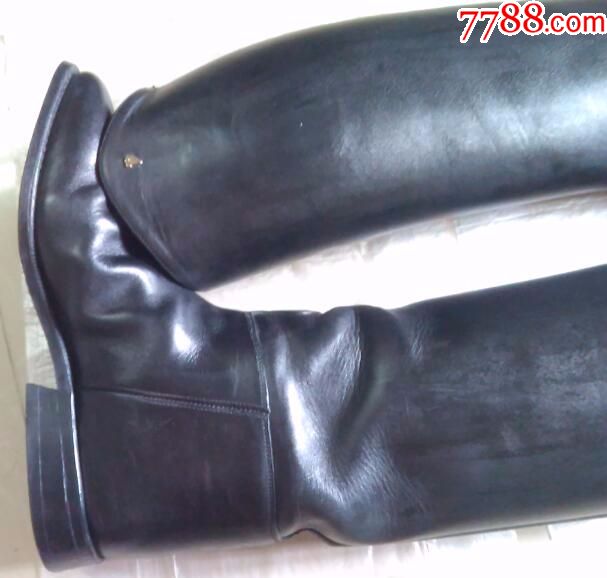 德国原装petrie品牌手工高筒马术靴马靴黑色亮度舒适头等皮质