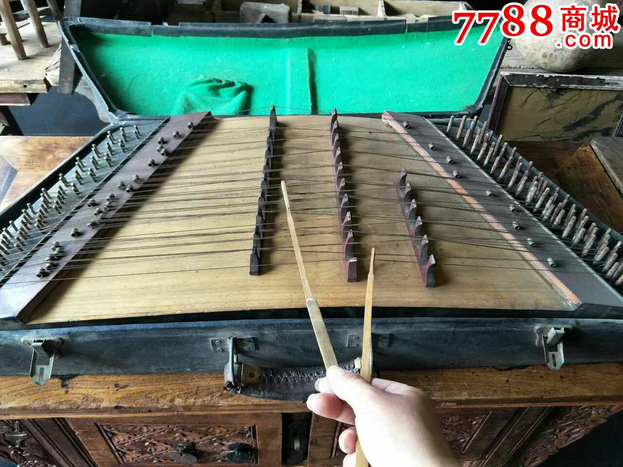 老扬琴老乐器民国