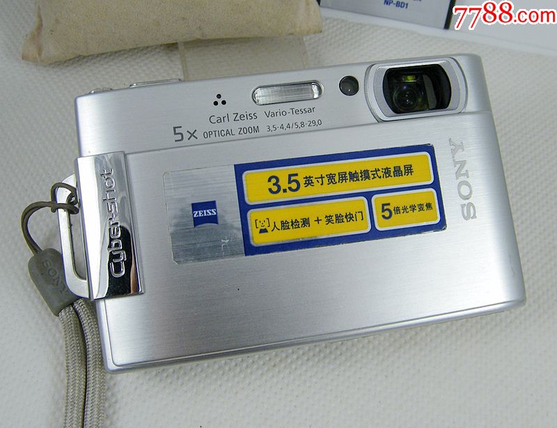 sony/索尼dsc-t200-3.5寸触摸屏-5倍光学-蔡司镜头-开机正常