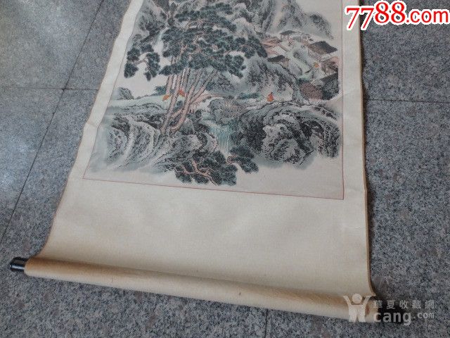 559号老山水画落款荆清17568cm