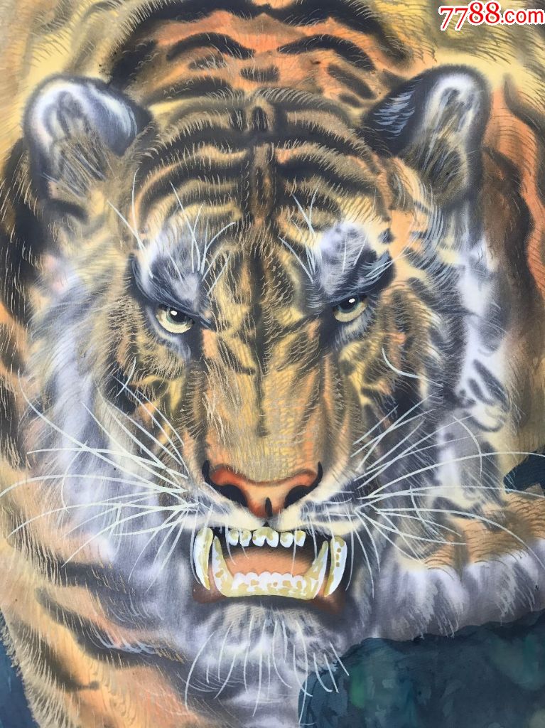 精美文人墨客绘画猛虎下山图