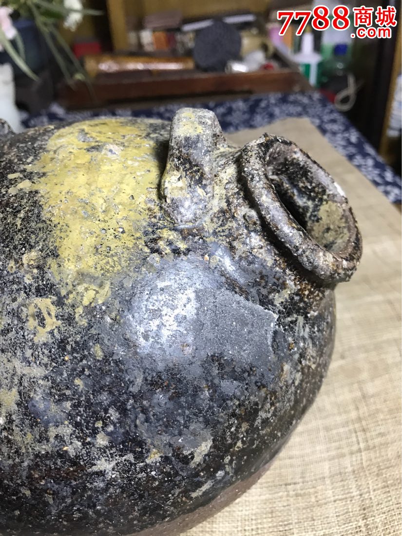 古董古玩收藏杂项唐代夜壶陶器陶罐虎子