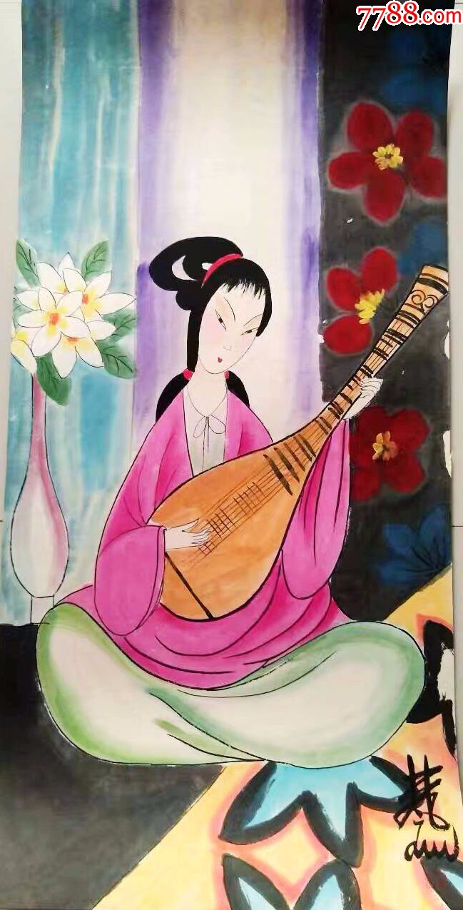 林风眠.三尺人物画片.低价出售