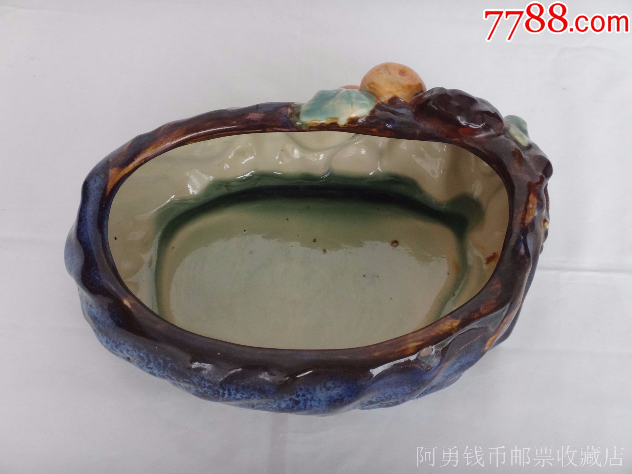 80年代石湾陶瓷花盆(桔盆)